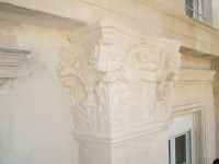 Restauration d'une sculpture en pierre d'un chapiteau aux Sables d'Olonne