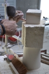 Ebauche d'une sculpture de fleuron