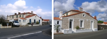 Restauration de façade en pierres apparentes - Rejointoiement des pierres après piquage des enduits
